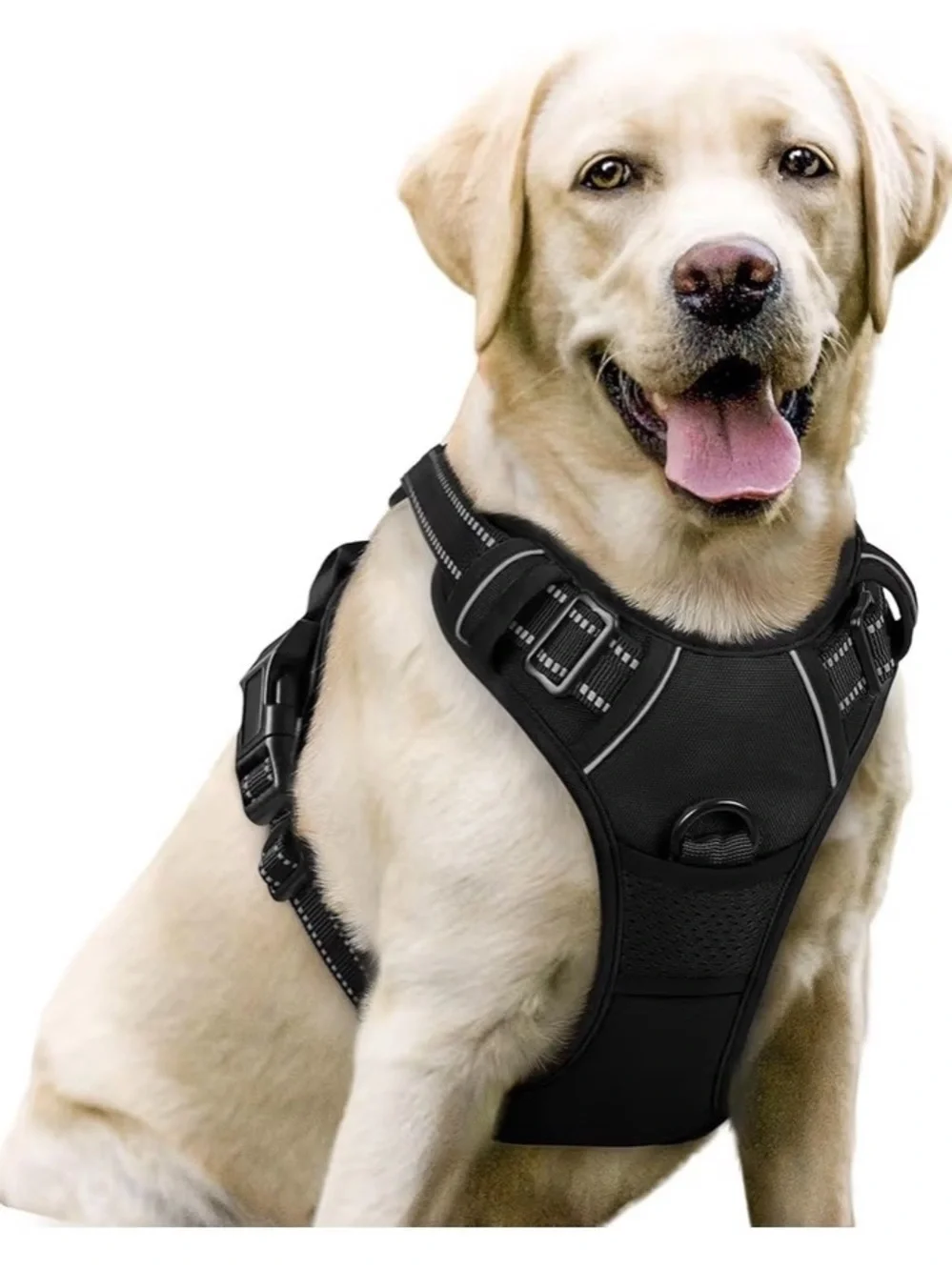 Dog Harness with 2 Leash Clips No-Pull Reflective Vest Size - Open Box - Large - Picture 1 of 9
